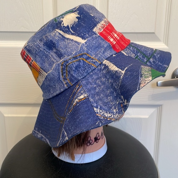 💙Funky Colourful VTG flop hat - Picture 3 of 10